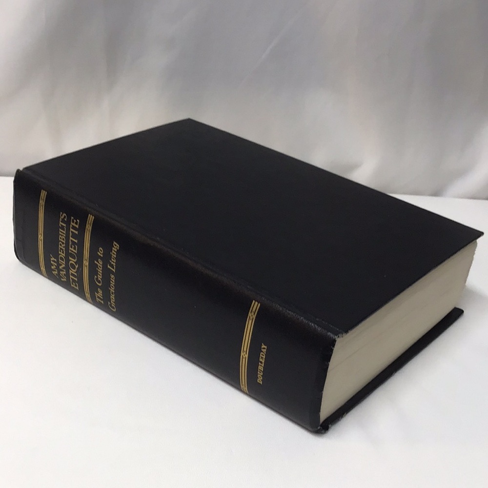 Etiquette vintage book Guide to Gracious Living Emily Vanderbilt 1972